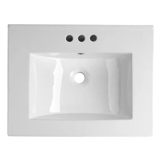 Pileta baño apoyo sobre mesada Daccord Aranjuez 3 agujeros