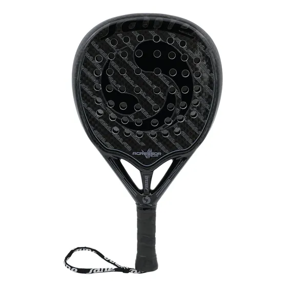 Paleta Padel Sane Agressor Vii Eva Compact Carbono 6k Hibrid Color Negro