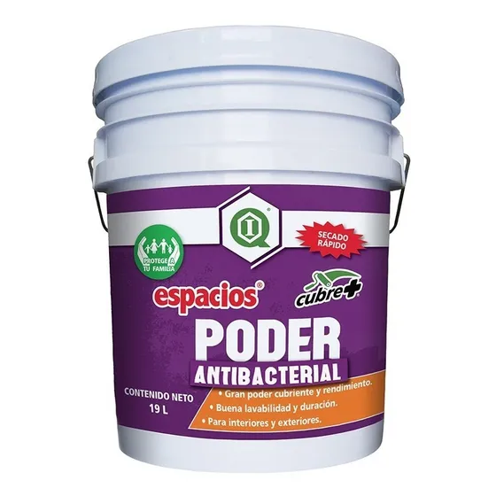 Pintura Imperquimia Antibacterial Blanco 19l Acrílico