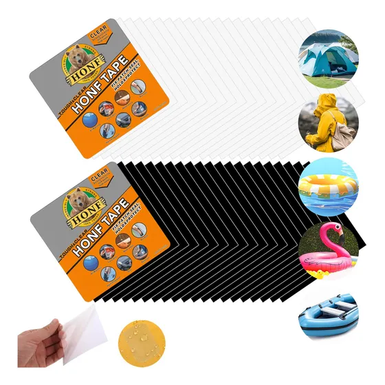 100 Pzas Parche Reparador Alberca Colchon Inflables 10*10cm