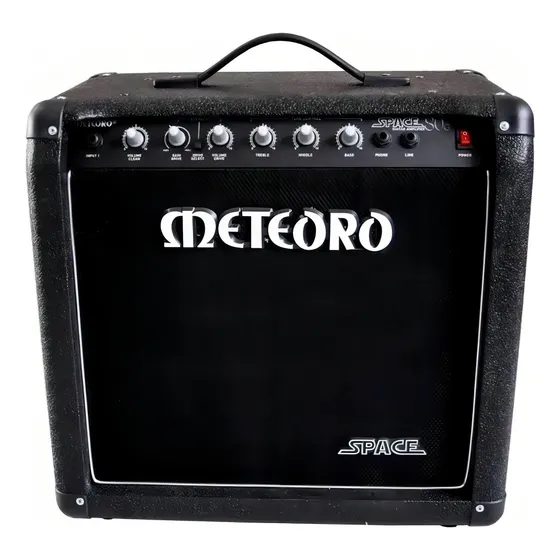 Amplificador Space Guitar 80 Meteoro Para Guitarra 80w Rms Cor Preto 110V