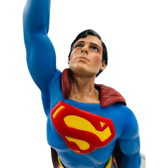 Superman Christopher Reeve The Movie Voando 30 Cm Resina