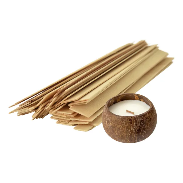 Pabilo De Madera Natural Ideal Velas Cera Soja X100 Gr
