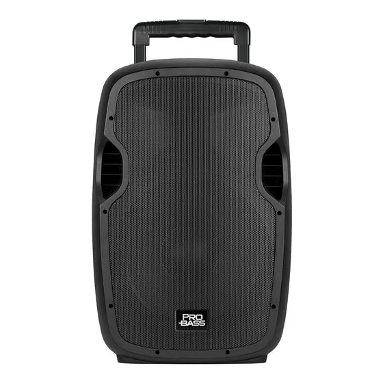 Caixa Ativa 15 Pol Pro Bass Underground 800w Rms Com Bateria