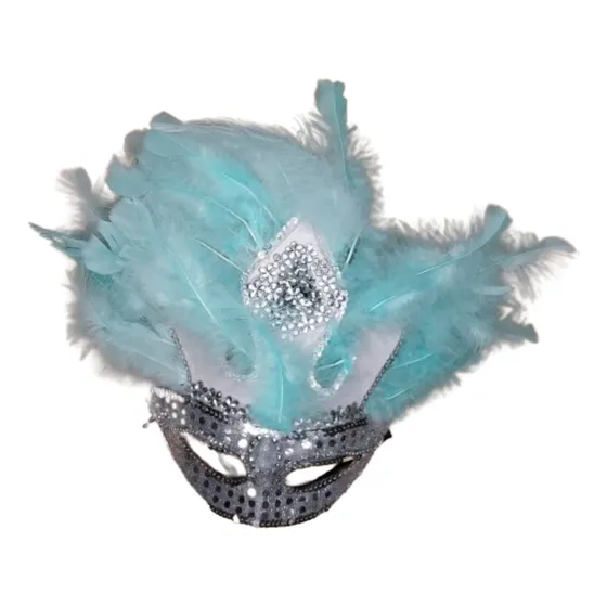 Antifaz Plumas , Tocado , Carnaval , Cotillon