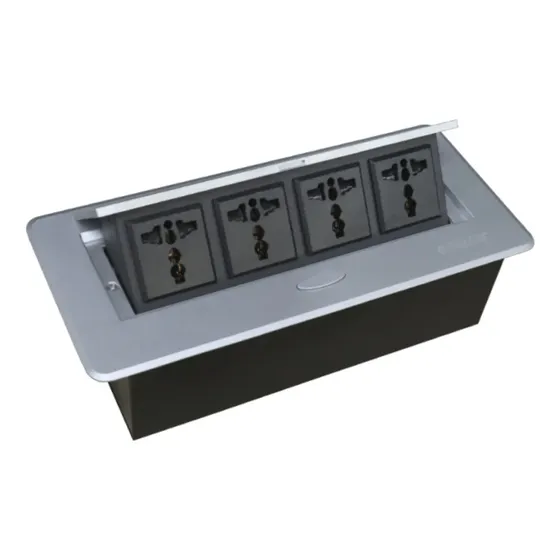 Tomacorriente Para Mueble 4 Tomas Color Plateado Opalux Plateado