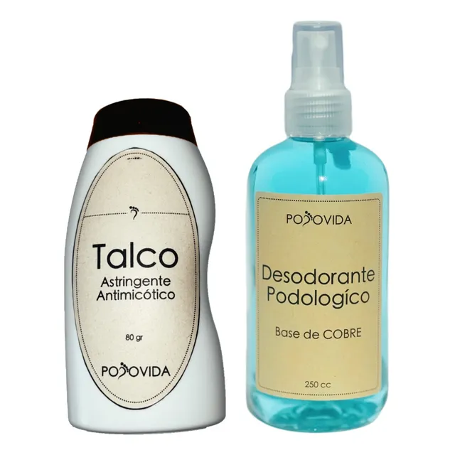 Cuidapies Duo - Talco Antimicótico Y Desodorante Podológico