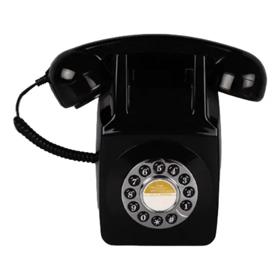 New Telefone Fixo Com Fio Retrô De Parede, Telefone Vintage