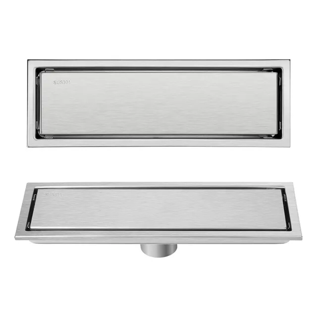 Centro Piso-rejilla Lineal Decorativa 8 X 3 Acero