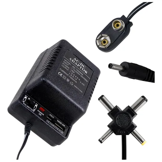 Adaptador Clavija Universal Regulador Voltaje Ac/dc 1000mah