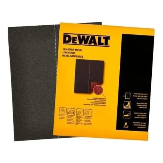 Papel de lija de hierro Dewalt Gr 40 Dat20040S
