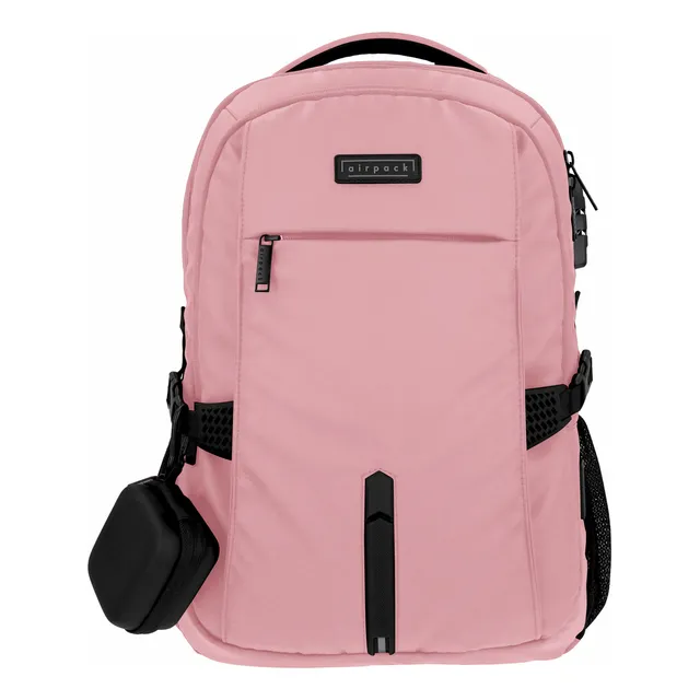 Mochila Ejecutiva Escolar Portalaptop Streetsmart Color Rosa Diseño De La Tela Lisa