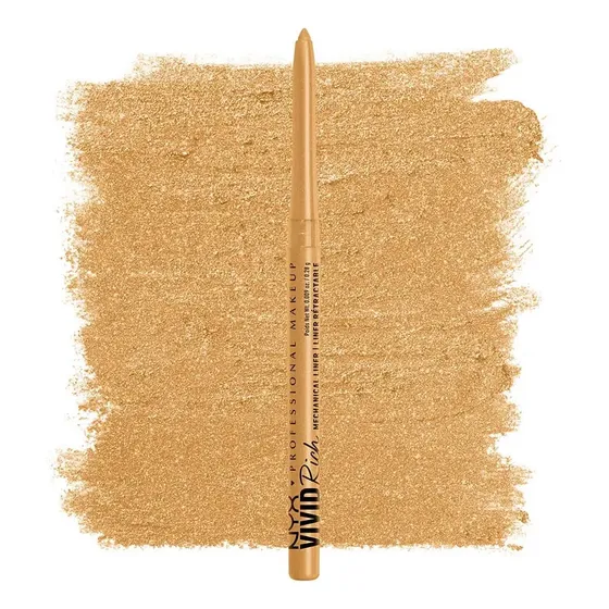 Delineador De Ojos Vivid Rich Mechanical Liner Nyx Cosmetics Color Amber Stunner Efecto Mate