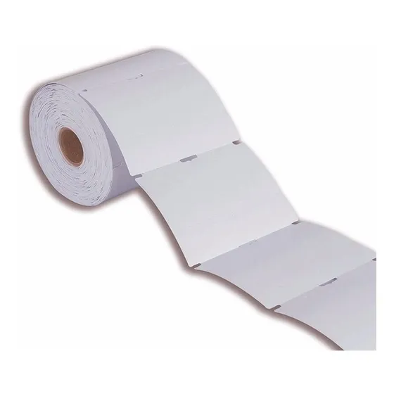 Etiqueta Tag 50x75mm Sem Picote Cartão 170g - Rolo C/ 800 Cor Branco