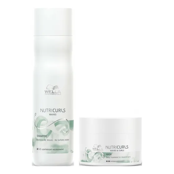 Shampoo Para Ondas 250ml + Mascarilla 150ml Wella Nutricurls