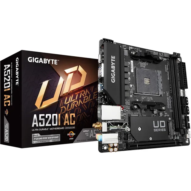 Gigabyte A520i Ac (amd Ryzen Am4/mini-itx/direct 6 Fases...