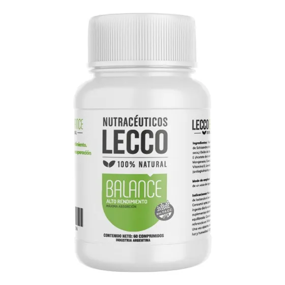 Nutraceutico Lecco Balance 60c Deportes Energia Rendimiento Sabor No