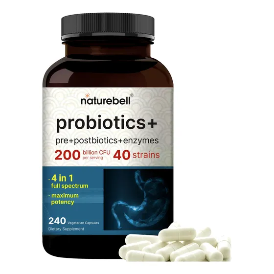 Suplemento Naturebell Probiotics 200 Mil Millones De Cfu 240