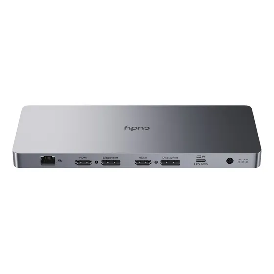 Dockstation Cudy Dual 4k 10 Gbps Usbc Modelo Cs700 100w 150w