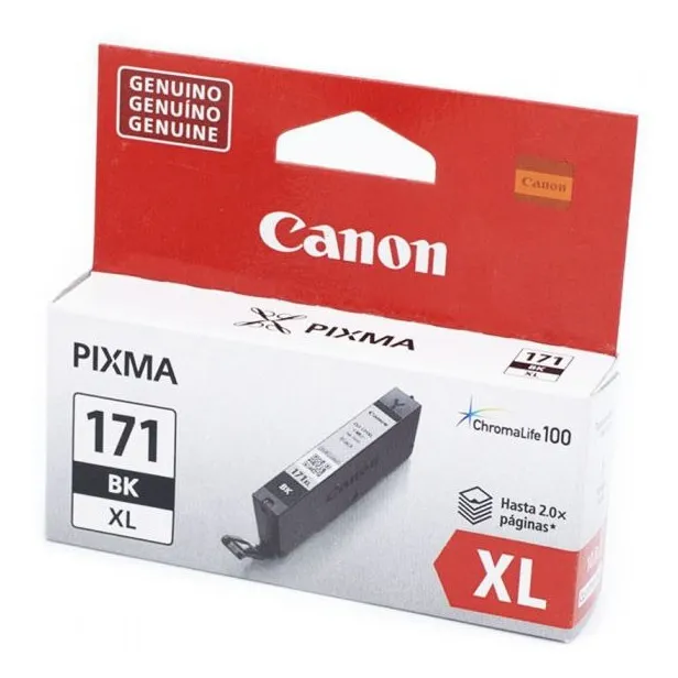 Cartucho De Tinta Canon Cli-171xl Bk Negro Para Pixma Mg7710