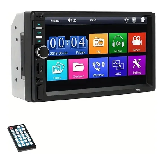 Radio Para Carro 7 Pulgadas 2 Dim Tactil 2 Controles Ct-7023