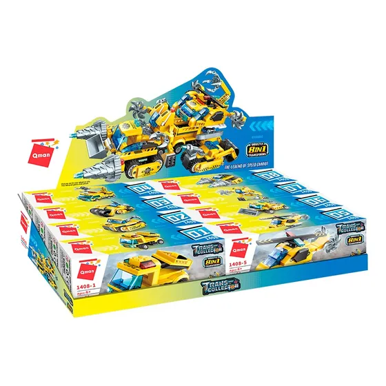 Juguete Bloques De Construcción Display X8 Cajas 561pcs Qman