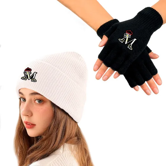 Kit De Invierno Gorro + Guantes Margarita Serie Cris Morena