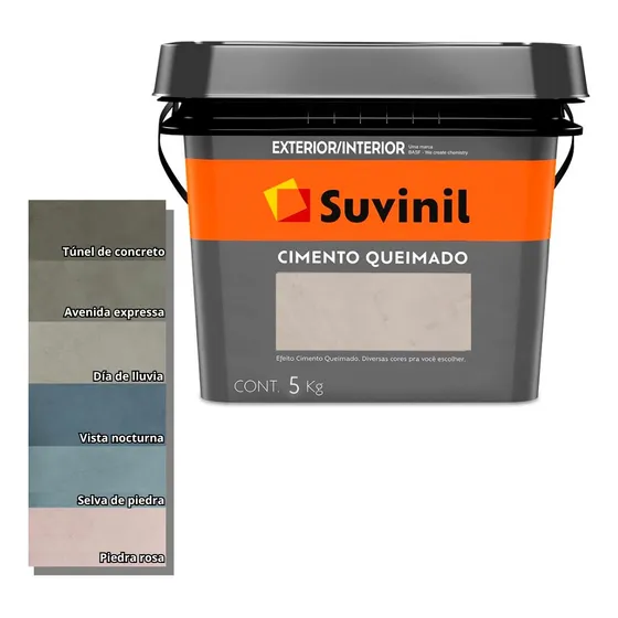Pintura Textura Efecto Cemento Quemado 5kg Barraca Aguava Vista Nocturna