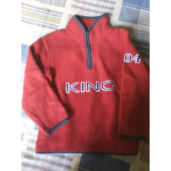 Chaqueta De Niño Marca Epk (color Rojo Y Negro)talla 3t