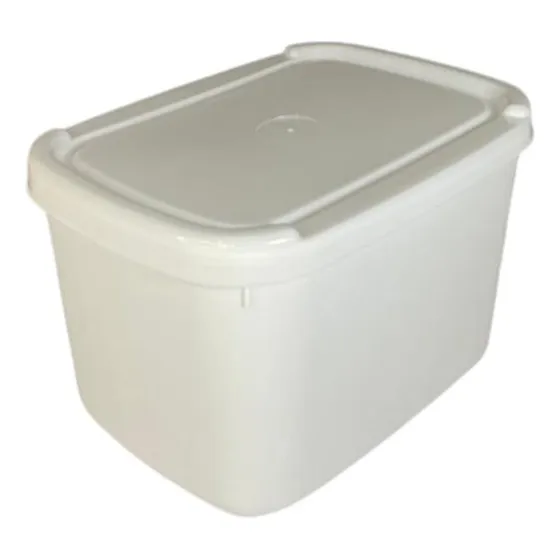Pote P/ Sorvete Com Tampa Colorida 2 Litros ( 10 Und ) Cor Tampas Brancas