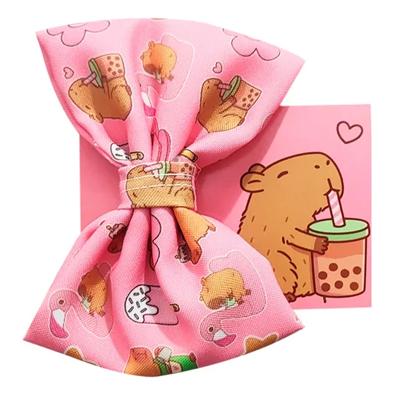 Moño Accesorios Para Niñas Modelo Capibara