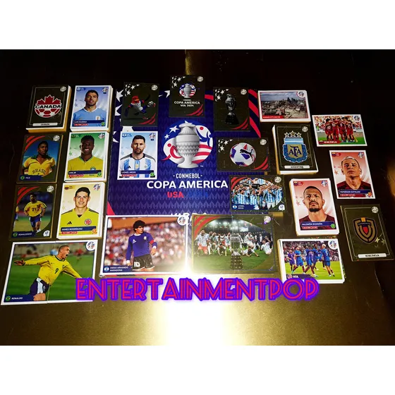 Barajitas Detalladas Copa América 2024 Conmebol Álbum Lleno