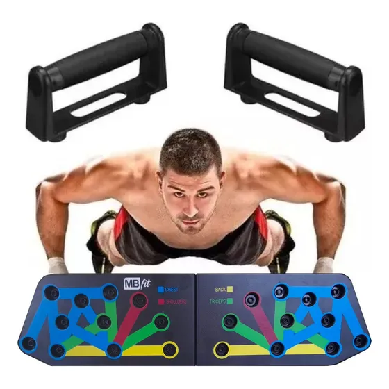 Prancha Para Flexão De Braço Suporte Apoio Musculação Treino MBfi