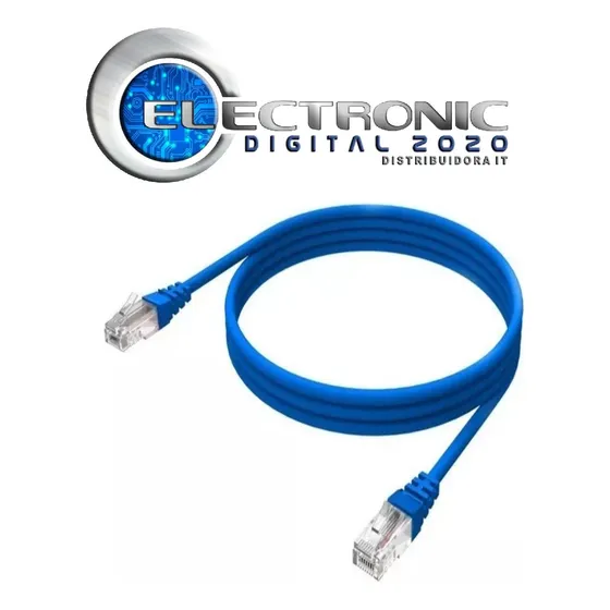 Patch Cord Cable De Red Cat6 Azul Qnet 3ft (0,9m)