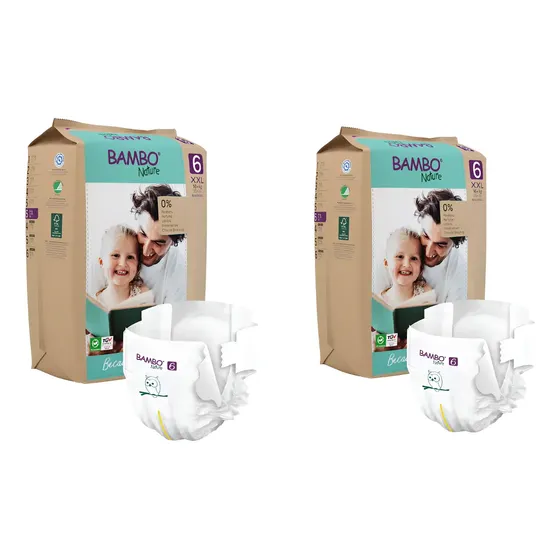 Pañal Bambo Nature X40 Unidades Eco-friendly Ecologico T Xxl