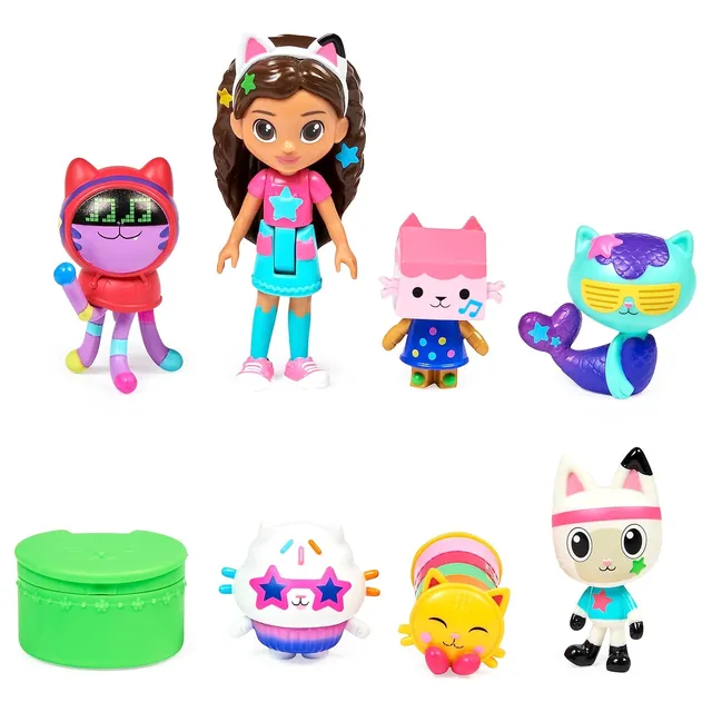 Gabbys Dollhouse Set De 7 Figuras Gabby Fiesta De Baile