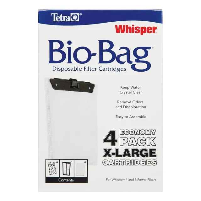 Tetra Whisper Bio-bag Repuesto Filtro Pecera X-large 4 Pk