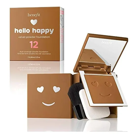 Hello Happy Velvet Powder Foundation Benefit