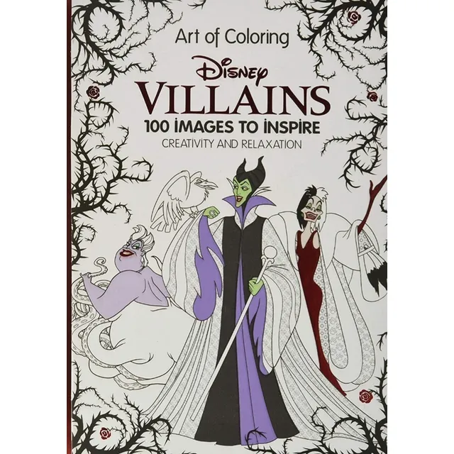 Disney Villanos Libro Para Colorear Con 100 Imágenes