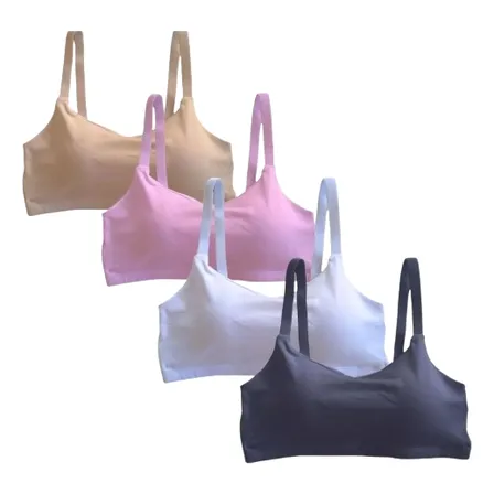 Kit 02 Tops Fitness Alcinha Bojo Removível Perfeito Academia