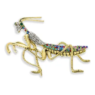 Broche Prendedor Para Mujer Forma Insecto Mantis Religiosa Broche Prendedor Para Mujer Forma Insecto Mantis Religiosa