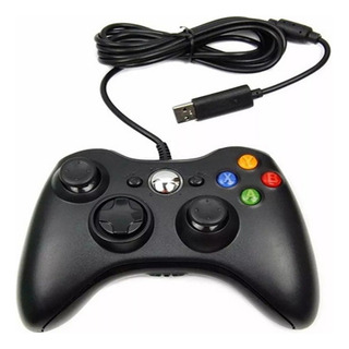 Controle Com Fio Usb Compatível Com Xbox 360 E Pc Controle Com Fio Usb Compatível Com Xbox 360 E Pc