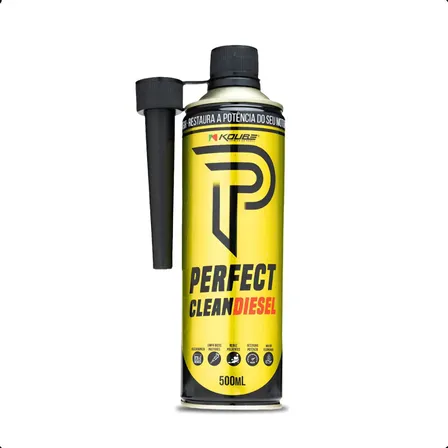 Limpa Motor Diesel Koube 500ml Limpeza Via Tanque Redução Fumaça Combustível Amarelo