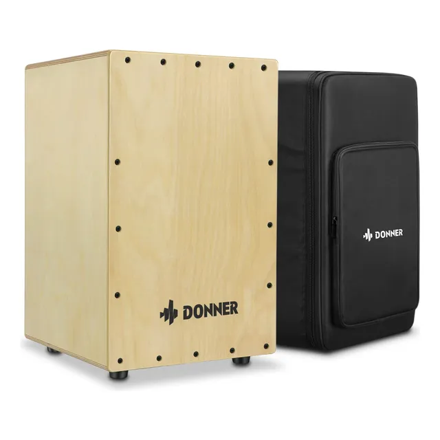 Tambor Cajon Donner Dcd-1 Con Cuerdas Y Bolsa De Madera De A