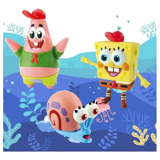 Boneco Grande Do Bob Esponja Calça Quadrada E Gary Caracol