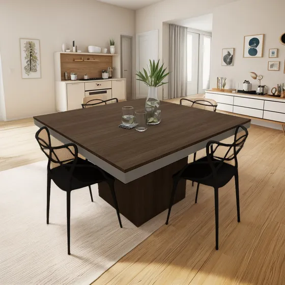 Mesa De Comedor Hogar Cocina Moderna Minimalista Sillas