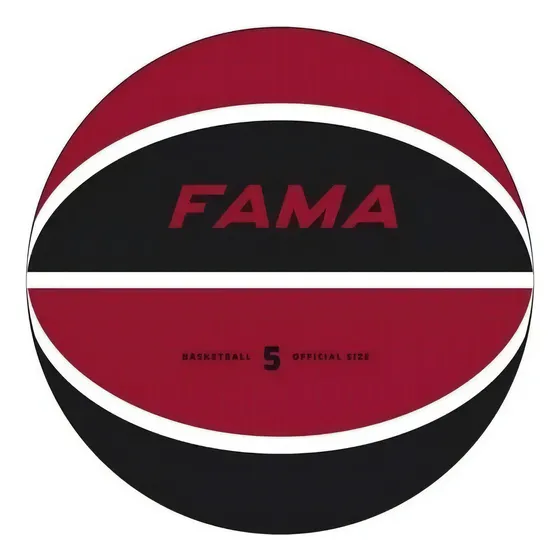 Pelota Basquet Drb Fama N°5 Outdoor Indoor Juvenil Basket Color Bordo/negro