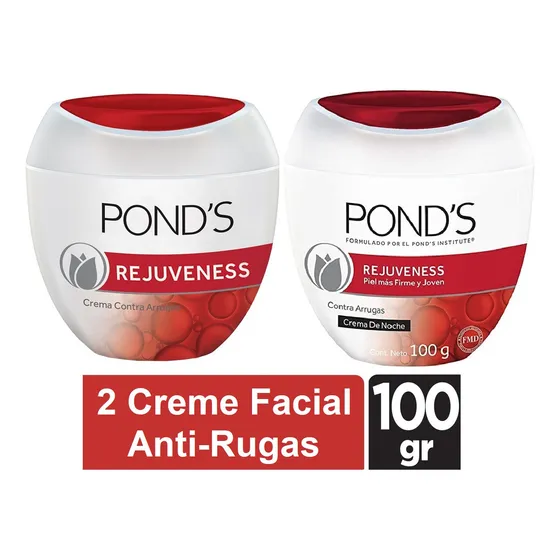 Pond's Rejuvenes Antirrugas Vermelho Dia E Noite 100g Momento De Aplicação Dia/noite Tipo De Pele