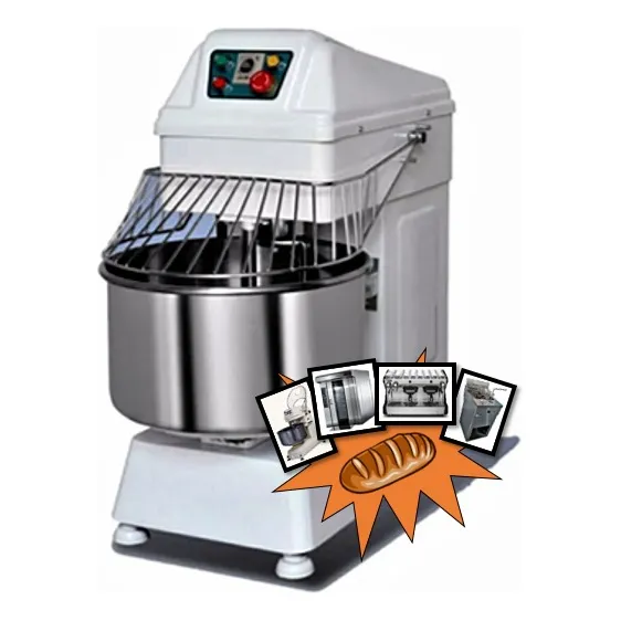 Amasadora A Espiral De 40kg 64 Litros Hs60 Realpan