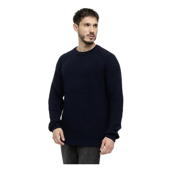 Sweater Knitted Navy Blue  Black Bubba